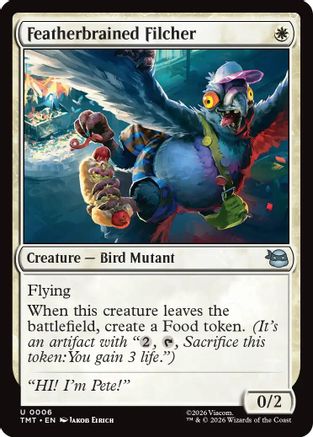 Featherbrained Filcher (TMT-006) - Teenage Mutant Ninja Turtles Foil - for just $0.07! 