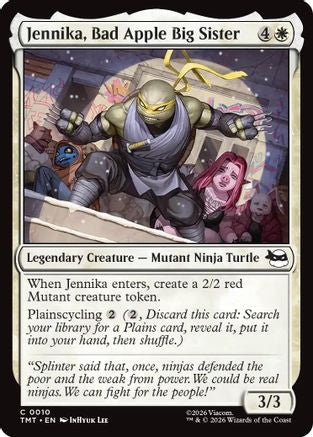 Jennika, Bad Apple Big Sister (TMT-010) - Teenage Mutant Ninja Turtles Foil - for just $0.05! 