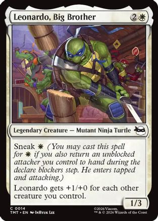 Leonardo, Big Brother (TMT-014) - Teenage Mutant Ninja Turtles - for just $0.07! 