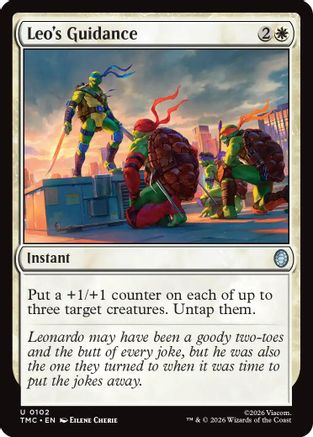 Leo's Guidance (TMC-102) - Commander: Teenage Mutant Ninja Turtles - for just $0.13! 