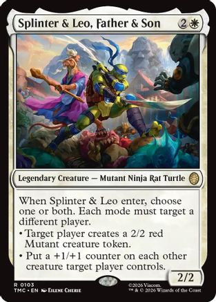 Splinter & Leo, Father & Son (TMC-103) - Commander: Teenage Mutant Ninja Turtles - for just $0.31! 
