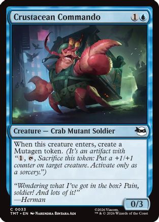 Crustacean Commando (TMT-033) - Teenage Mutant Ninja Turtles - for just $0.03! 