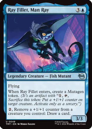 Ray Fillet, Man Ray (TMT-049) - Teenage Mutant Ninja Turtles - for just $0.06! 
