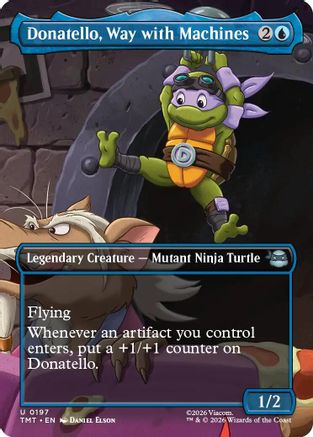 Donatello, Way with Machines (Borderless) (TMT-197) - Teenage Mutant Ninja Turtles - for just $0.11! 