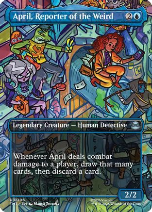 April, Reporter of the Weird (Borderless) (TMT-206) - Teenage Mutant Ninja Turtles Foil - for just $0.11! 