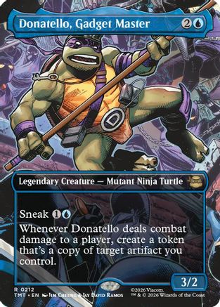 Donatello, Gadget Master (Borderless) (TMT-212) - Teenage Mutant Ninja Turtles Foil - for just $0.91! 