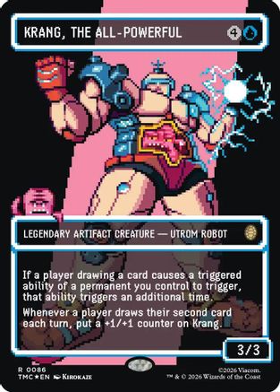 Krang, the All-Powerful (Borderless) (Surge Foil) (TMC-086) - Commander: Teenage Mutant Ninja Turtles Foil - for just $13.30! 