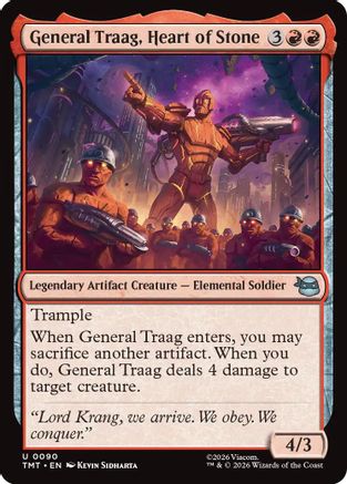 General Traag, Heart of Stone (TMT-090) - Teenage Mutant Ninja Turtles Foil - for just $0.06! 