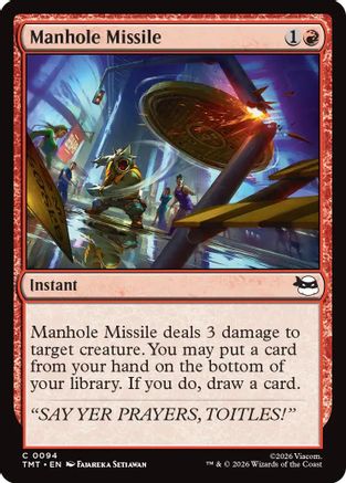 Manhole Missile (TMT-094) - Teenage Mutant Ninja Turtles Foil - for just $0.06! 