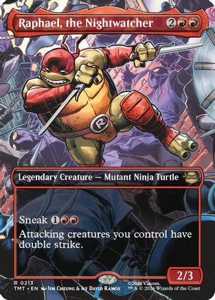 Raphael, the Nightwatcher (Borderless) (TMT-213) - Teenage Mutant Ninja Turtles - for just $0.79! 