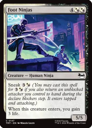 Foot Ninjas (TMT-147) - Teenage Mutant Ninja Turtles Foil - for just $0.05! 