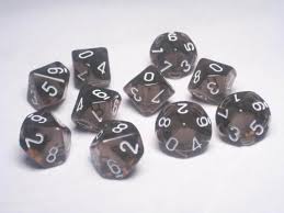 Chessex d10 Set of 10 Dice - for just $15.98! 