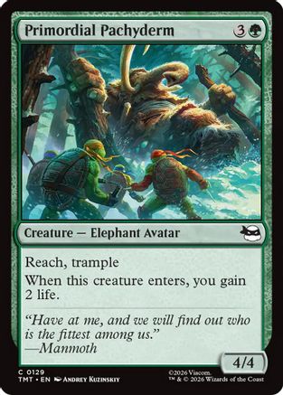 Primordial Pachyderm (TMT-129) - Teenage Mutant Ninja Turtles Foil - for just $0.06! 