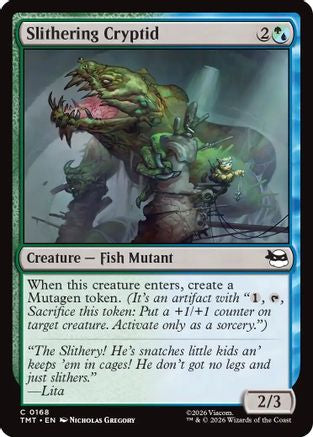 Slithering Cryptid (TMT-168) - Teenage Mutant Ninja Turtles Foil - for just $0.04! 