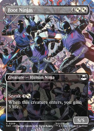 Foot Ninjas (Borderless) (TMT-209) - Teenage Mutant Ninja Turtles Foil - for just $0.08! 