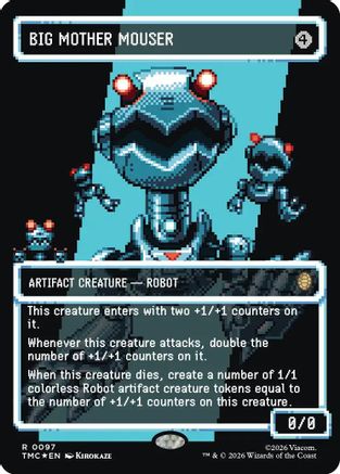 Big Mother Mouser (Borderless) (Surge Foil) (TMC-097) - Commander: Teenage Mutant Ninja Turtles Foil - for just $14.57! 