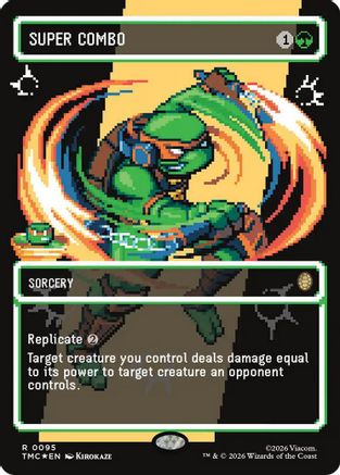 Super Combo (Borderless) (Surge Foil) (TMC-095) - Commander: Teenage Mutant Ninja Turtles Foil - for just $12.51! 