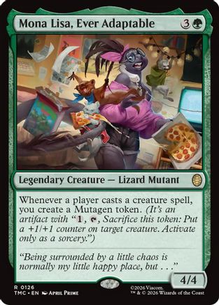 Mona Lisa, Ever Adaptable (TMC-126) - Commander: Teenage Mutant Ninja Turtles - for just $1.64! 