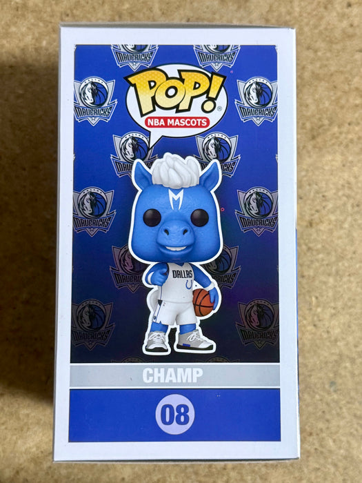 Mark Cuban Signed NBA Dallas Mavericks Mascot Champ Funko Pop! #08 With JSA COA - for just $200! 