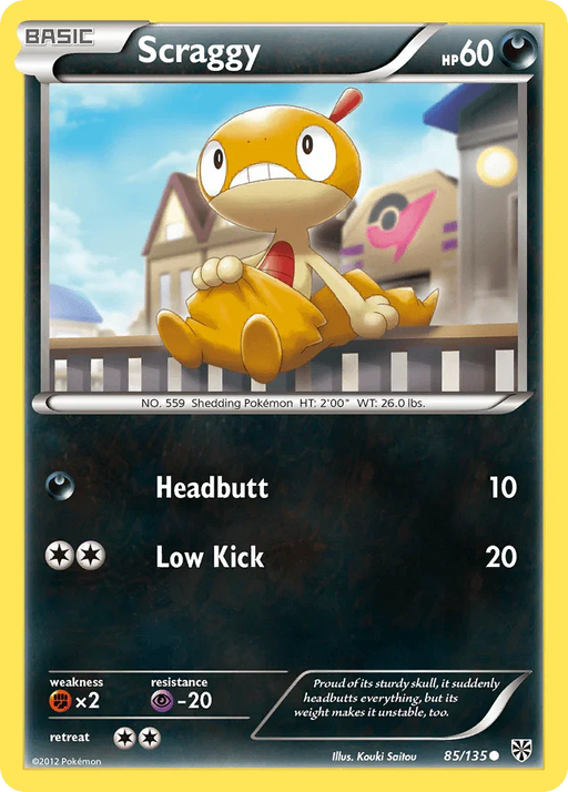 Scraggy (85/135) [Black & White: Plasma Storm] - for just $0.15! 