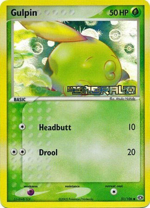 Gulpin (51/106) (Stamped) [EX: Emerald] - for just $8.50! 