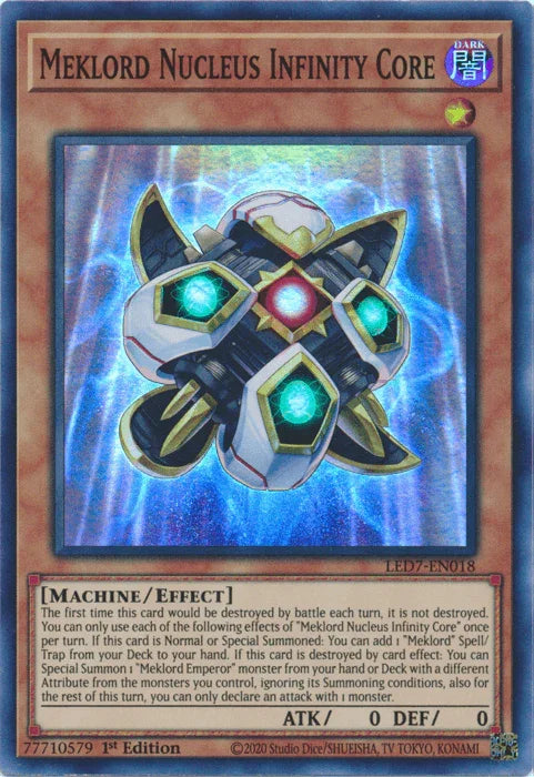 Meklord Nucleus Infinity Core [LED7-EN018] Super Rare - for just $0.10! 