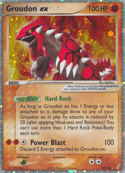 Groudon ex (93/100) [EX: Crystal Guardians] - for just $70! 