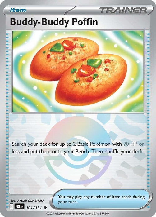 Buddy-Buddy Poffin (101/131) (Poke Ball Pattern) [Scarlet & Violet: Prismatic Evolutions] - for just $0.30! 