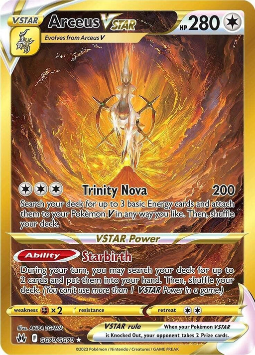 Arceus VSTAR (GG70/GG70) (Secret) [Sword & Shield: Crown Zenith] - for just $89.10! 