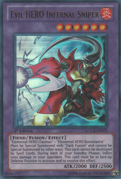 Evil HERO Infernal Sniper [LCGX-EN071] Ultra Rare - for just $0.45! 
