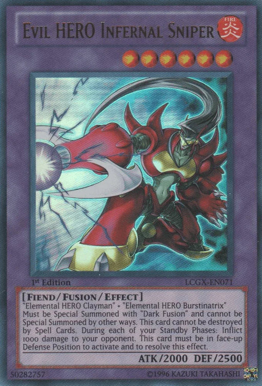 Evil HERO Infernal Sniper [LCGX-EN071] Ultra Rare - for just $0.50! 