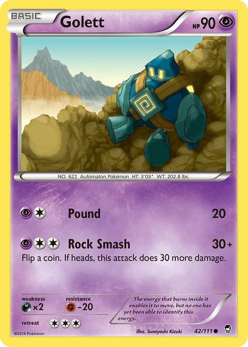 Golett (42/111) [XY: Furious Fists] - for just $0.10! 