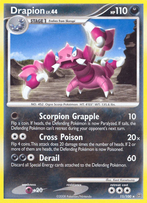 Drapion (15/100) [Diamond & Pearl: Stormfront] - for just $0.40! 