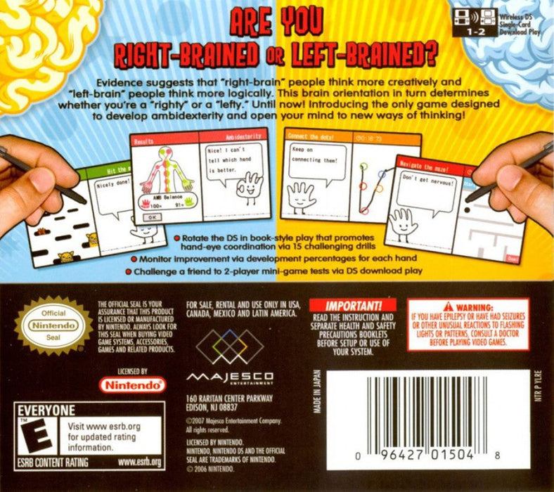 Left Brain Right Brain – Nintendo DS (DS) - for just $4.99! 