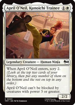 April O'Neil, Kunoichi Trainee (TMT-003) - Teenage Mutant Ninja Turtles Foil - for just $0.06! 