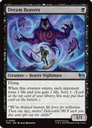 Dream Beavers (TMT-062) - Teenage Mutant Ninja Turtles Foil - for just $0.12! 