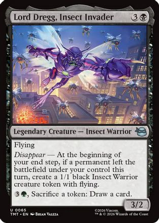 Lord Dregg, Insect Invader (TMT-065) - Teenage Mutant Ninja Turtles Foil - for just $0.08! 