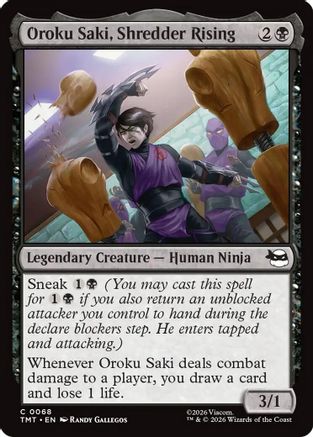 Oroku Saki, Shredder Rising (TMT-068) - Teenage Mutant Ninja Turtles Foil - for just $0.07! 