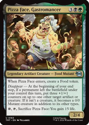 Pizza Face, Gastromancer (TMT-163) - Teenage Mutant Ninja Turtles Foil - for just $0.10! 