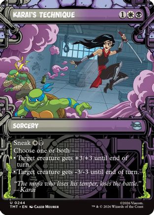 Karai's Technique (Showcase) (TMT-244) - Teenage Mutant Ninja Turtles Foil - for just $0.11! 