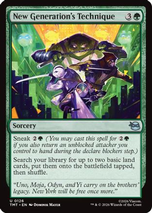 New Generation's Technique (TMT-126) - Teenage Mutant Ninja Turtles - for just $0.08! 