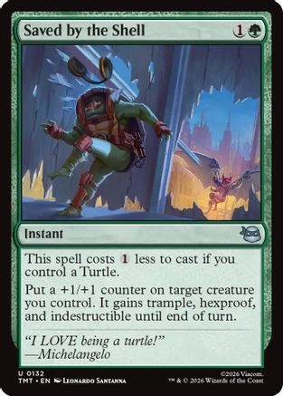 Saved by the Shell (TMT-132) - Teenage Mutant Ninja Turtles Foil - for just $0.11! 