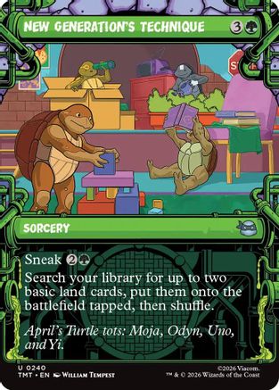 New Generation's Technique (Showcase) (TMT-240) - Teenage Mutant Ninja Turtles Foil - for just $0.10! 