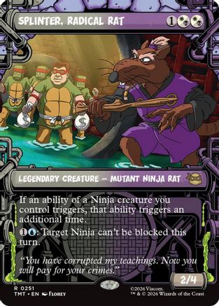 Splinter, Radical Rat (Showcase) (TMT-251) - Teenage Mutant Ninja Turtles - for just $0.33! 