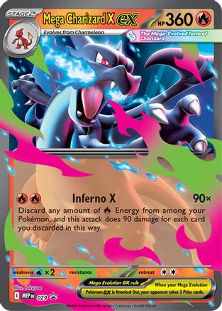 Mega Charizard X ex 029 - ME Mega Evolution Promo Holofoil - for just $2.99! 