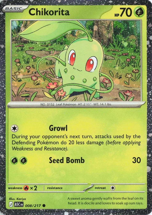 Chikorita (008/217) (Cosmos Holo) [Miscellaneous Cards] - for just $0.20! 