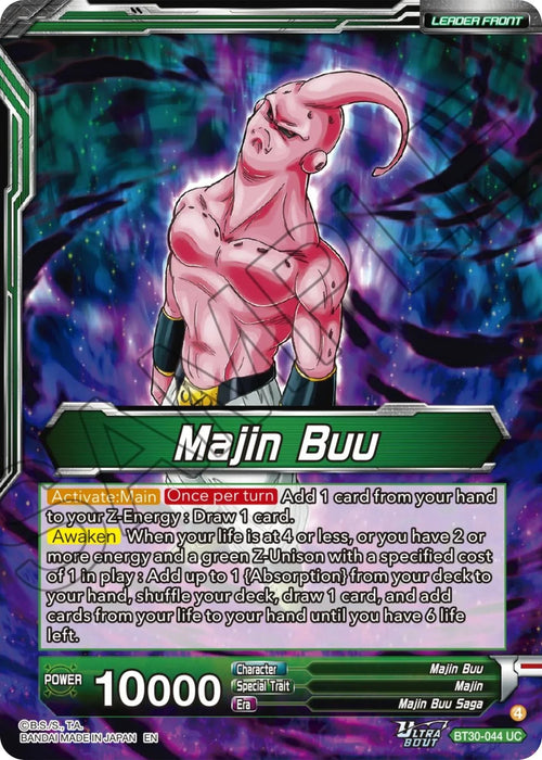 Majin Buu // Majin Buu, Ultimate Majin (BT30-044) [Three Glorious Fighters] - for just $0.10! 