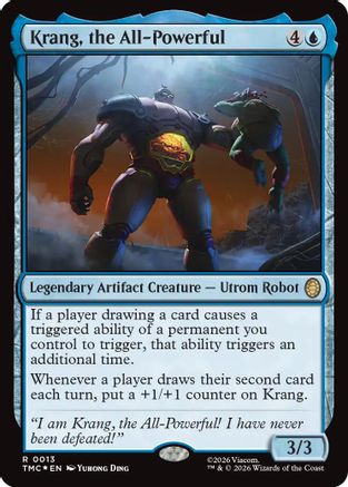 Krang, the All-Powerful (Surge Foil) (TMC-013) - Commander: Teenage Mutant Ninja Turtles Foil - for just $2.41! 