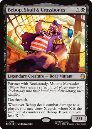 Bebop, Skull & Crossbones (Surge Foil) (TMC-015) - Commander: Teenage Mutant Ninja Turtles Foil - for just $1.55! 