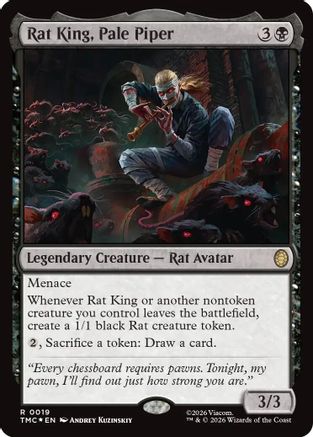 Rat King, Pale Piper (Surge Foil) (TMC-019) - Commander: Teenage Mutant Ninja Turtles Foil - for just $1.90! 